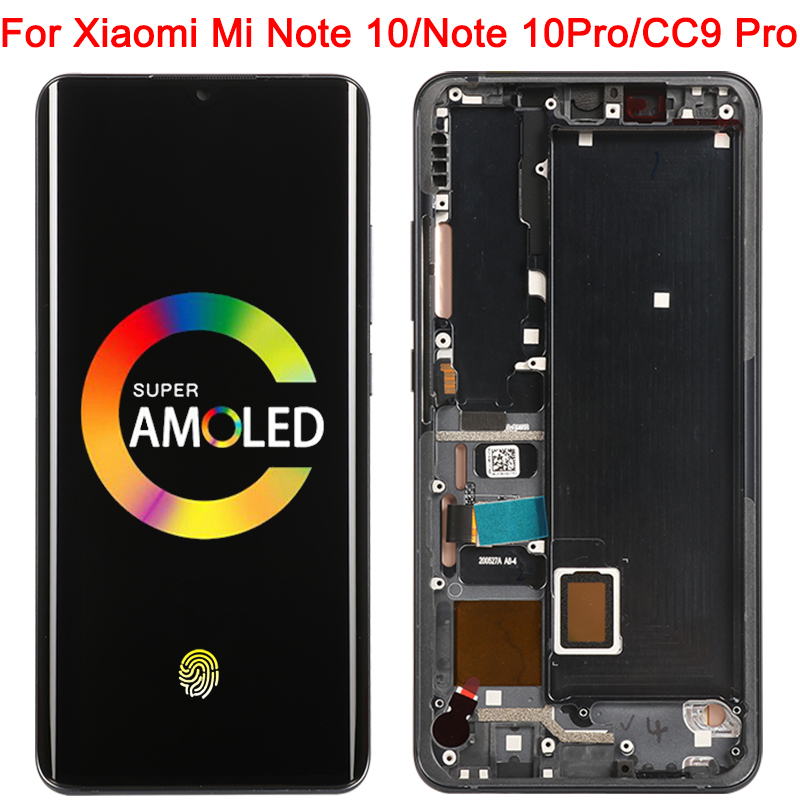 Ã‰cran tactile LCD AMOLED, pour Xiaomi Mi Note 10 Pro CC9 Lite M1910F4G, original n° 1