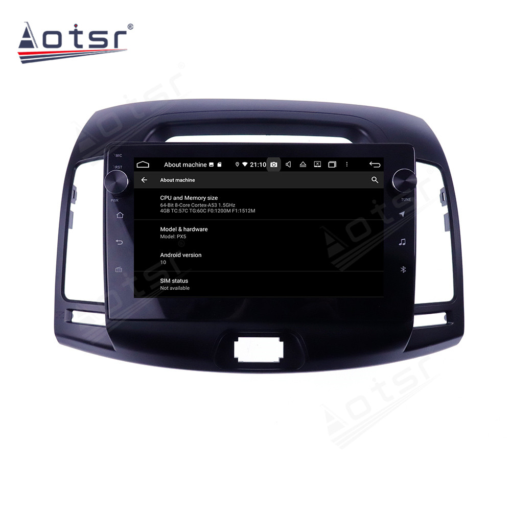 Autoradio Android, 4 go/128 go, navigation GPS, 2din, lecteur multimÃ©dia stÃ©rÃ©o, unitÃ© centrale, enregistreur cassette, pour voiture Hyundai Elantra 4 HD (2008 â€“ 2010) n° 5