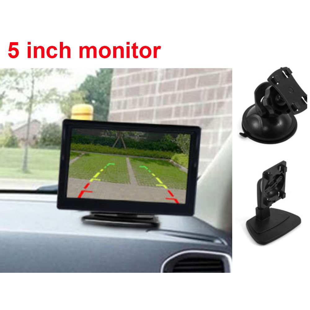 Moniteur de voiture numÃ©rique TFT LCD HD, entrÃ©e vidÃ©o bidirectionnelle pour barrage, camÃ©ra de recul, DVD, VCD, Ã©cran 16:9, 800x480, 5 pouces n° 6