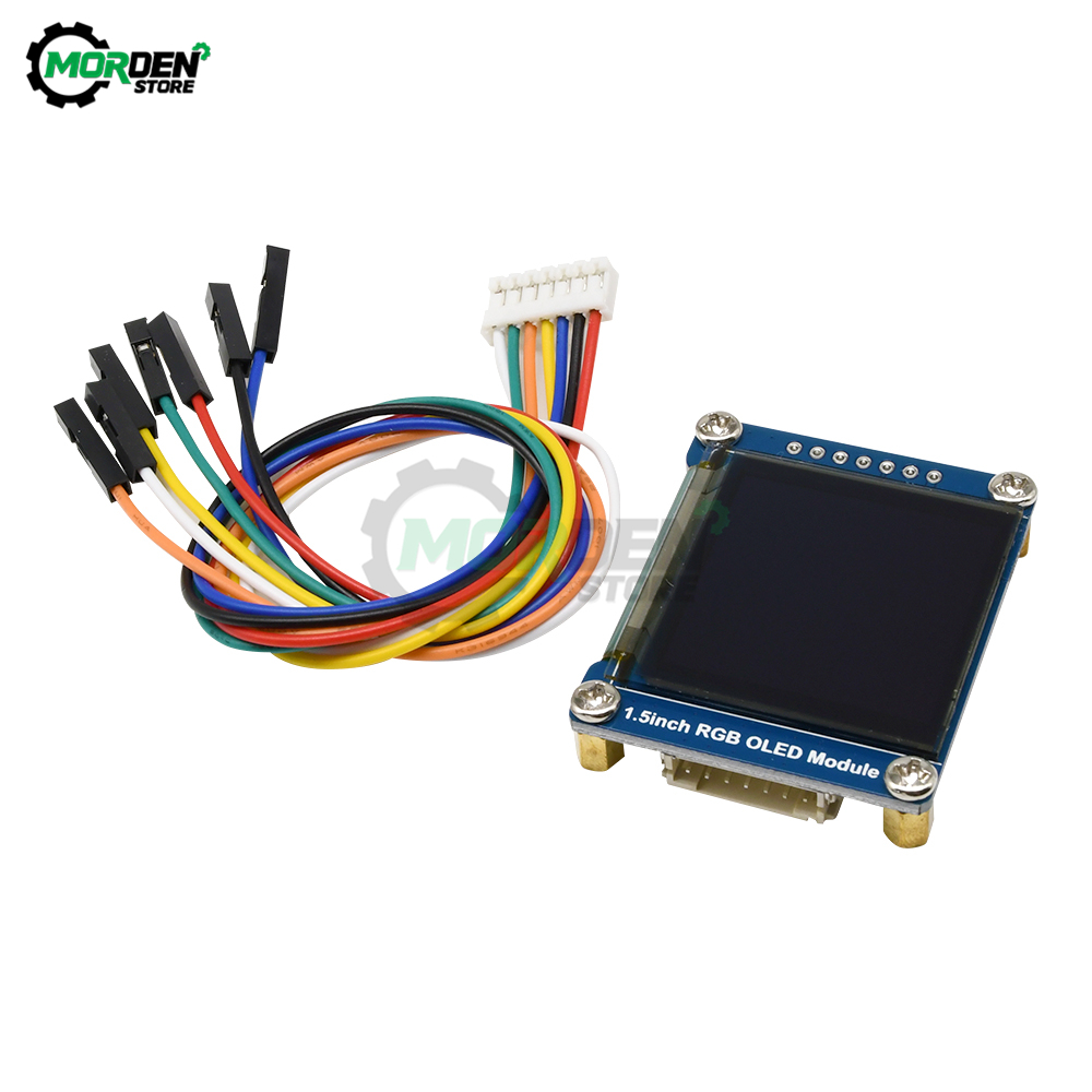 Module d'affichage RGB OLED 16 bits, 1.5 pouces, 65K couleurs, 128X128 SSD1351 SPI I2C IIC pour Arduino Raspberry Pi STM32 n° 2