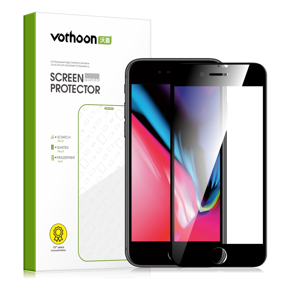 Vothoon Verre TrempÃ© Pour iPhone 6s 7 8 Plus Protecteur D'Ã©cran IncurvÃ© Complet Pour iPhone 8 Plus Protecteur Ã‰cran En Verre n° 1