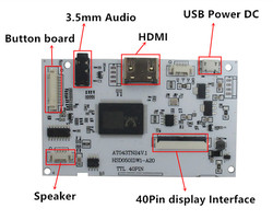 Ã‰cran LCD polyvalent 5 pouces 800x480, contrÃ´leur d'affichage, Compatible HDMI, carte de pilote de commande Audio small picture n° 5