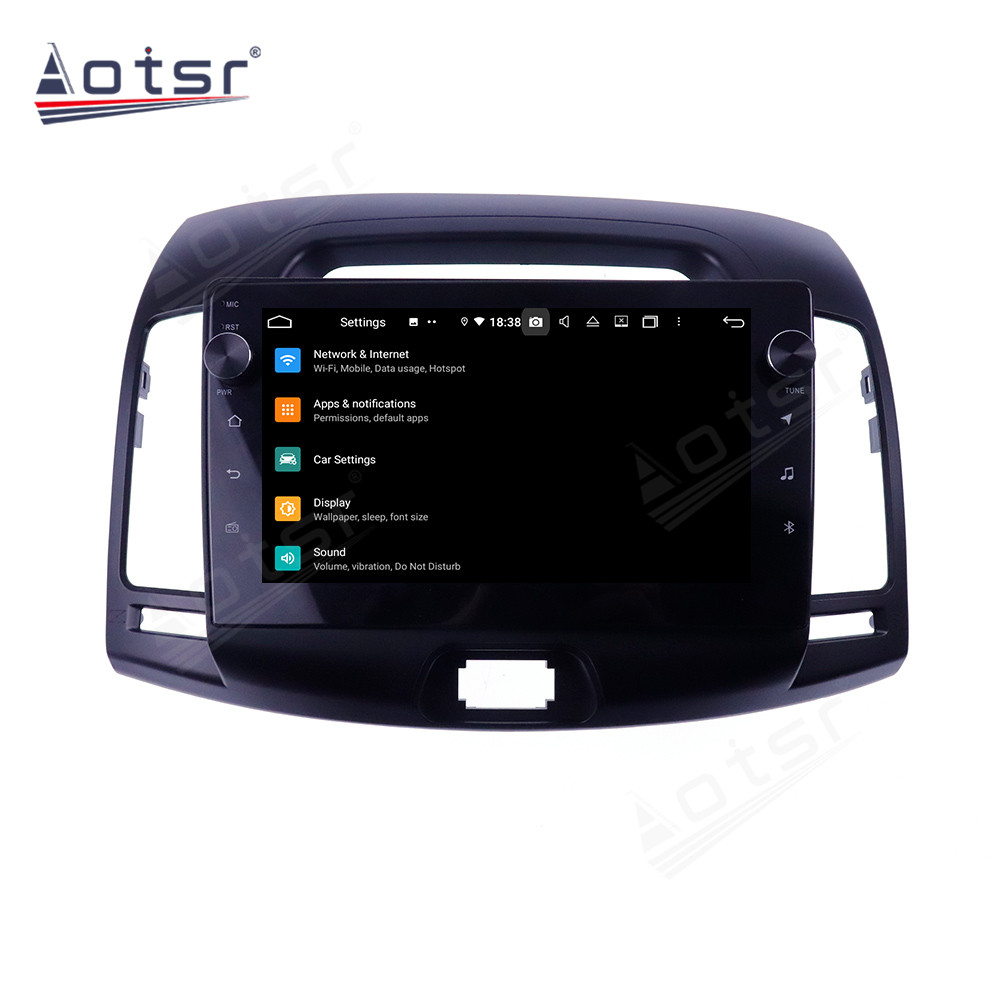 Autoradio Android, 4 go/128 go, navigation GPS, 2din, lecteur multimÃ©dia stÃ©rÃ©o, unitÃ© centrale, enregistreur cassette, pour voiture Hyundai Elantra 4 HD (2008 â€“ 2010) n° 6