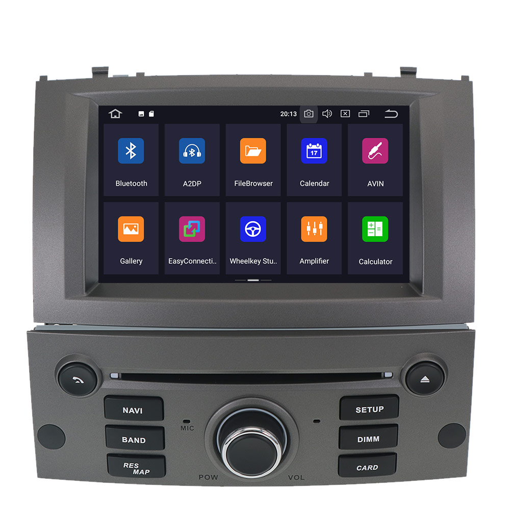 Autoradio Android 10 avec Navigation GPS et Enregistreur Audio, UnitÃ© Centrale StÃ©rÃ©o pour Voiture KIT 407 2004-2010, 128 Go n° 5