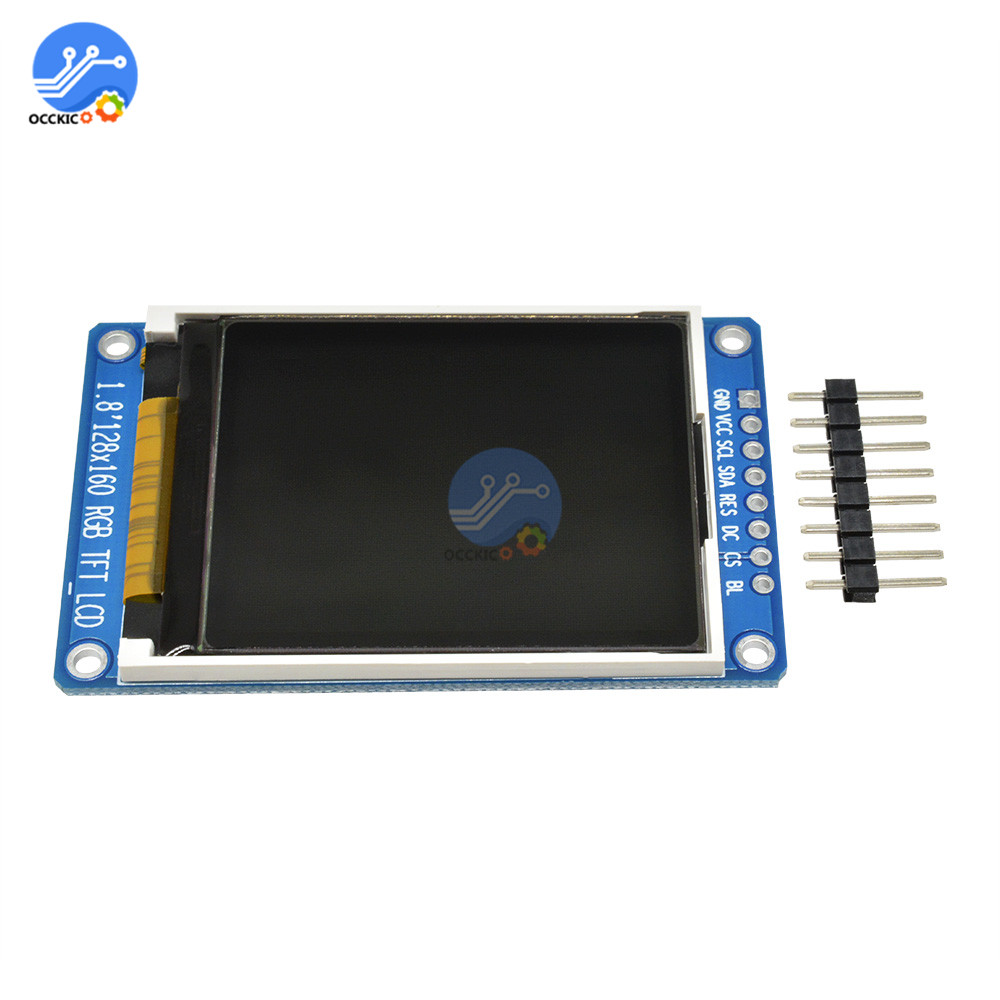 Module d'affichage LCD OLED 1.8 pouces, polychrome, rvb 128x160 TFT ST7735S, pilote DC 3.3V pour Arduino, KIT de bricolage n° 1