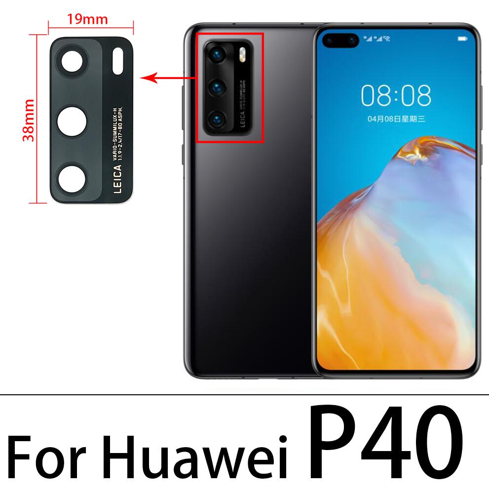 Objectif en verre de camÃ©ra arriÃ¨re d'origine avec autocollant, pour Huawei P30 P40 Lite 5G P30 P40 Pro, avec outil de rÃ©paration n° 4