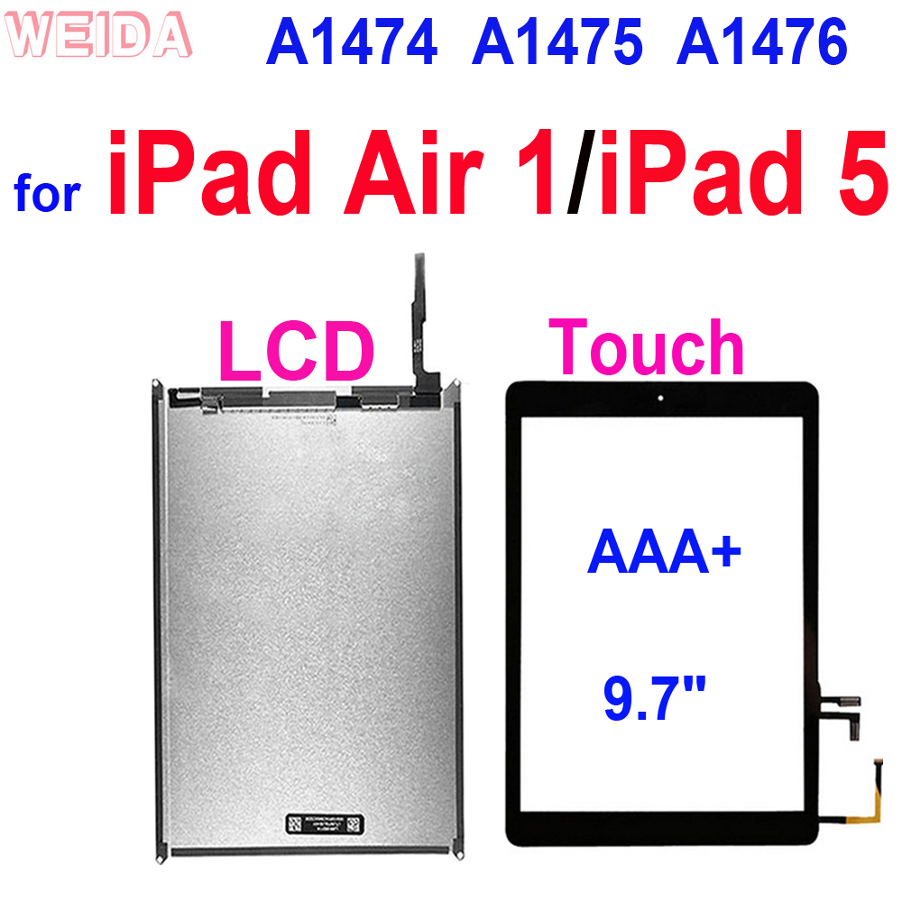 AAA + 9.7 iPad 5 LCD pour iPad Air 1 LCD A1474 A1475 A1476 LCD Affichage Ã‰cran Tactile NumÃ©riseur pour iPad air iPad5 LCD Remplacement n° 1