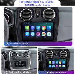 Roadwise-Autoradio Android pour Renault Logan 2 2012-2019, Sandero 2 2014- 2019, Carplay, Wifi 4G, GPS, DVD, 2 Din, Limitation small picture n° 2