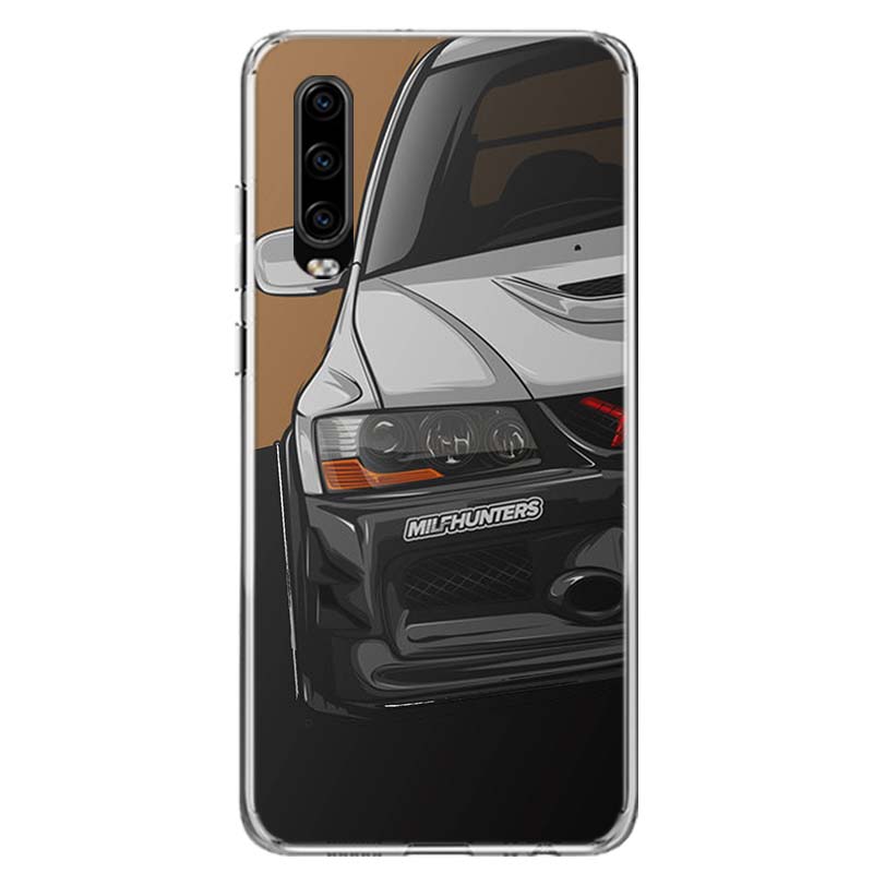 Coque de tÃ©lÃ©phone motif voiture de sport japonaise JDM, Ã©tui pour Huawei P50 Pro P40 P30 Lite P20 P10 Mate 10 Lite 20 30 Pro 40 n° 3