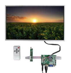 Moniteur LCD avec carte de pilote de commande, Ã©cran d'affichage, compatible HDMI, VGA, AV, Raspberry gels, Pi, 15 pouces, 1920x1080/1600x900 small picture n° 1