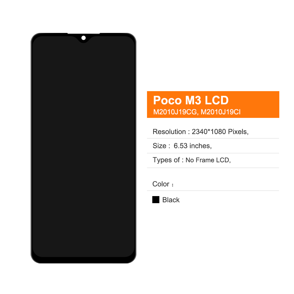 Ensemble Ã©cran tactile LCD de remplacement, 6.53 pouces, pour Xiaomi Pheads M3, M2, Redmi 9T, original n° 2