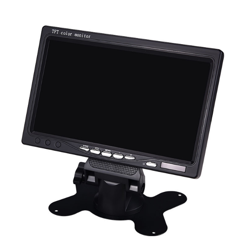 Moniteur de Voiture TFT LCD CCD HD NumÃ©rique 16:9, 7 Pouces, Ã‰cran 1024x600, EntrÃ©e VidÃ©o 2 Voies pour PaupiÃ¨res, CamÃ©ra de Rectransistors, DVD VCD n° 4