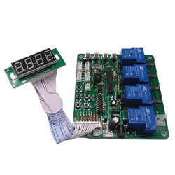 JY-21 4 affichage de chiffres 4 conseil de minuterie de canal pour l'accepteur de billet Coin Acceptor, carte PCB de contrÃ´le de temps pour la machine Ã  laver de voiture small picture n° 5