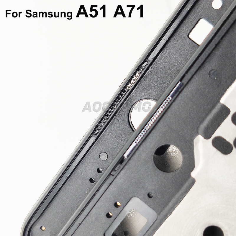 Aocarmo â€“ cadre d'Ã©cran LCD, plaque frontale pour Samsung Galaxy A51 A71 SM-5160 SM-7160 n° 5