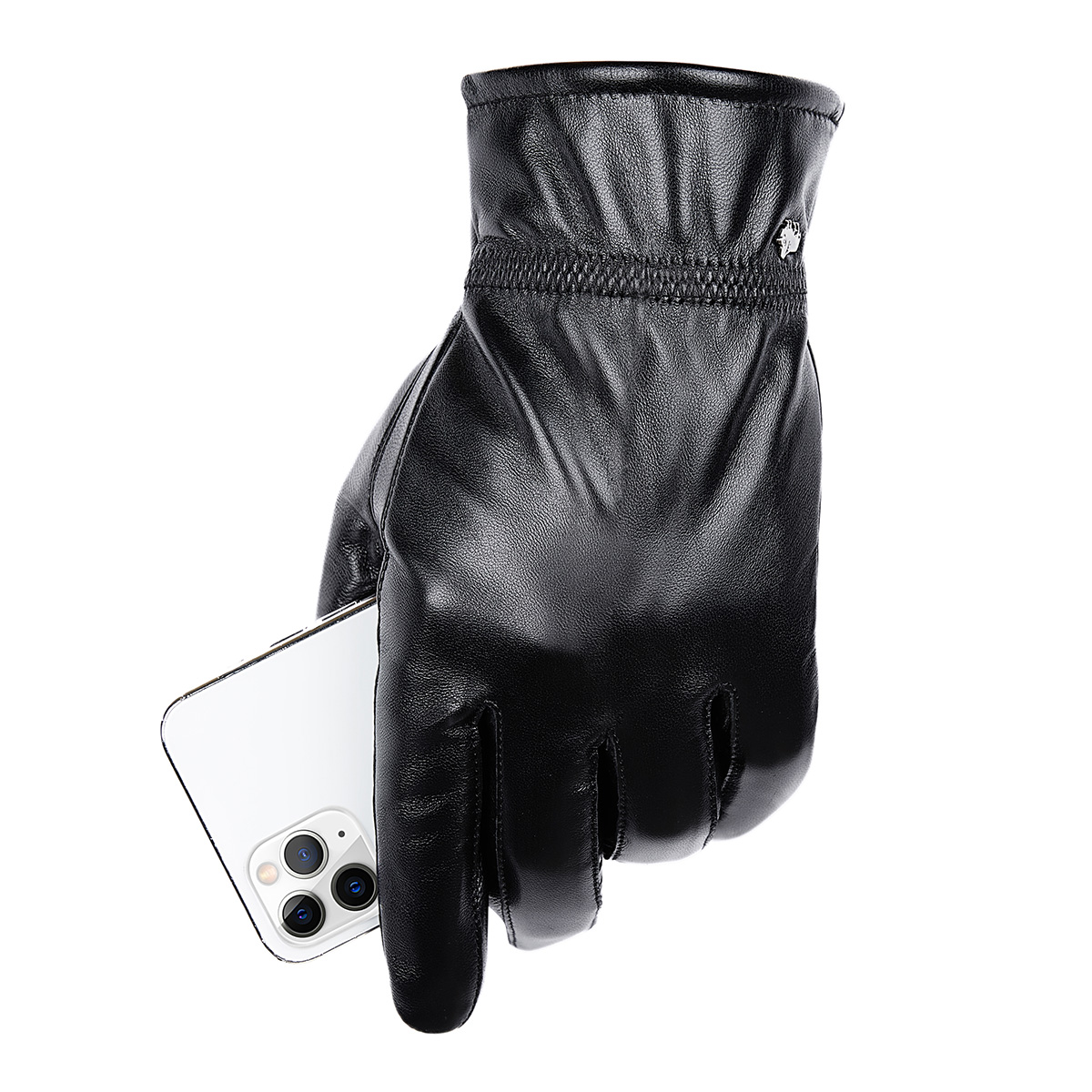 Bagressions DENIM-Gants en peau de mouton pour homme, mitaines de conduite, cuir vÃ©ritable, Ã©cran tactile, chaud, mode hivernale, livraison gratuite n° 5