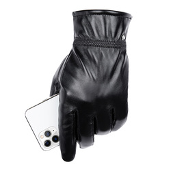 Bagressions DENIM-Gants en peau de mouton pour homme, mitaines de conduite, cuir vÃ©ritable, Ã©cran tactile, chaud, mode hivernale, livraison gratuite small picture n° 5