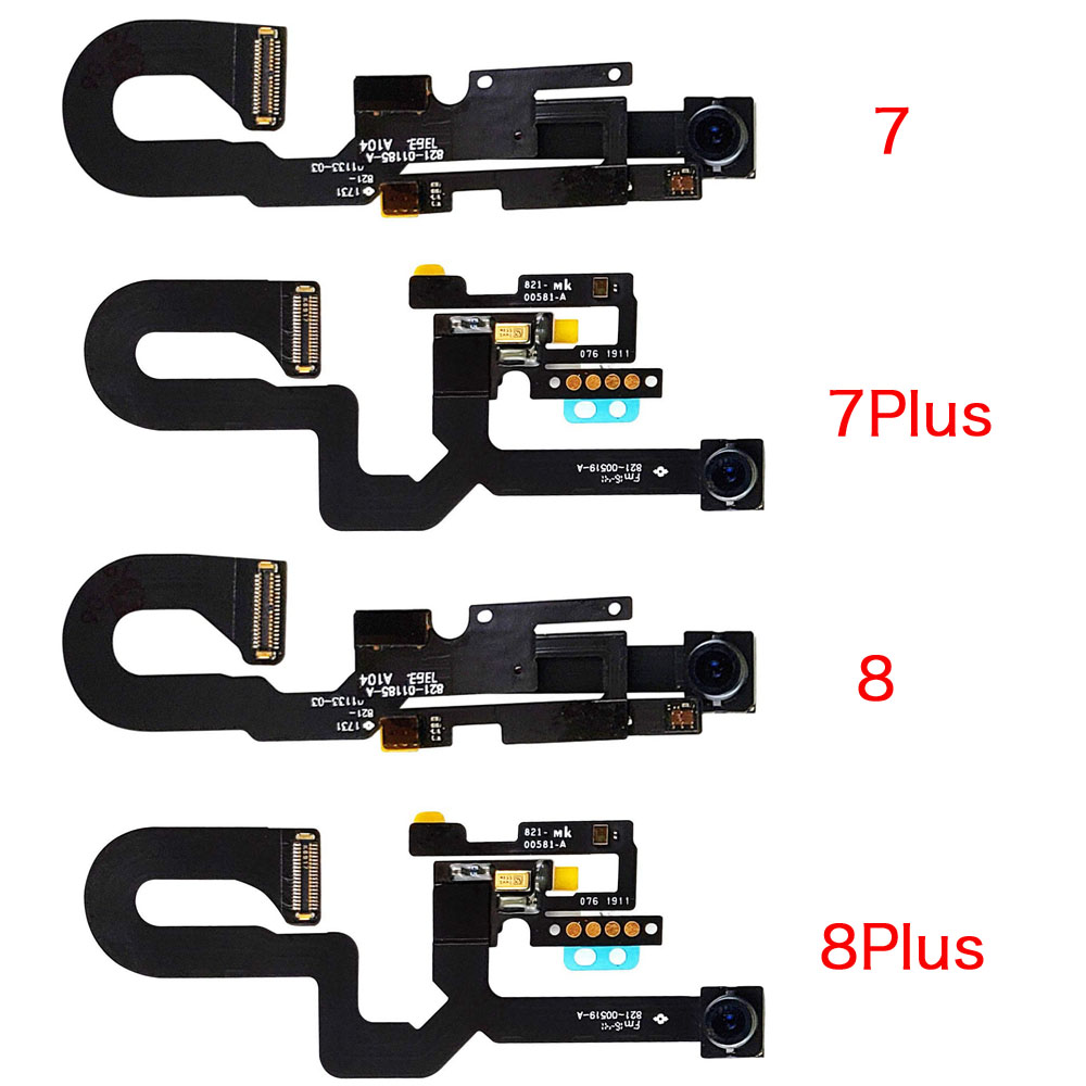 Ensemble complet de piÃ¨ces LCD de remplacement pour iPhone 7 8 Plus, camÃ©ra avant, bouton d'accueil, cÃ¢ble flexible, haut-parleur d'oreille avec toutes les vis n° 3