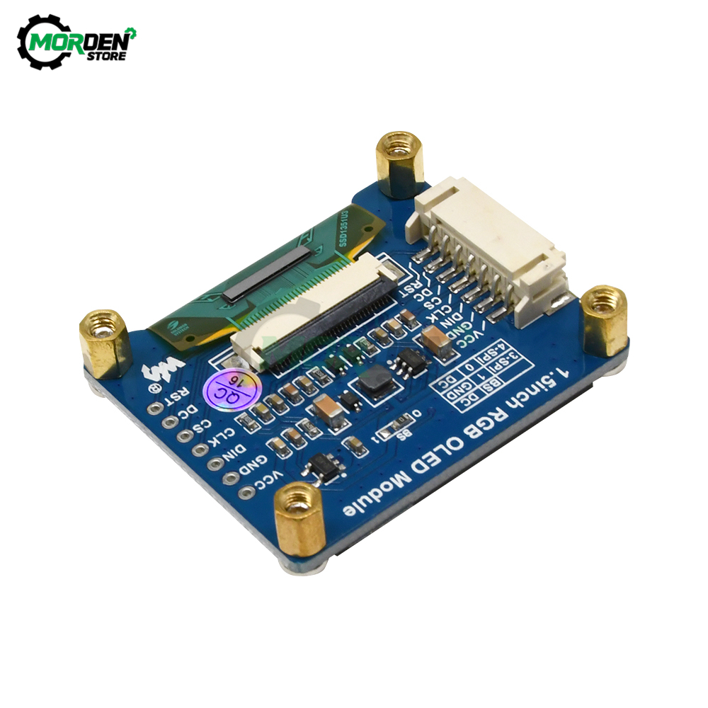 Module d'affichage RGB OLED 16 bits, 1.5 pouces, 65K couleurs, 128X128 SSD1351 SPI I2C IIC pour Arduino Raspberry Pi STM32 n° 6