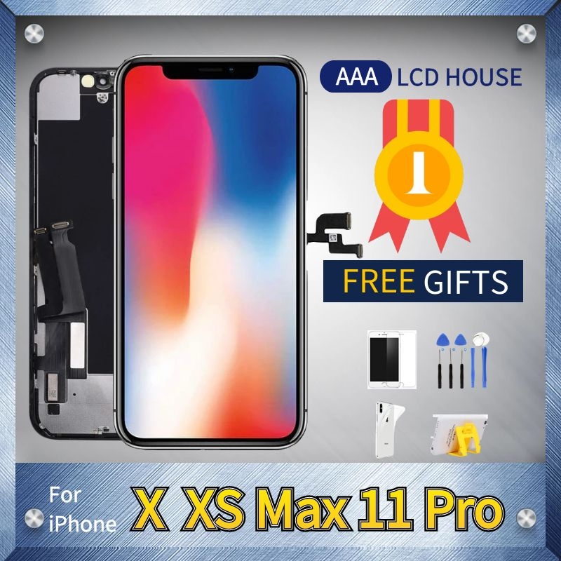 AAA LCD pour iPhone X XS Max 11 Pro affichage OLED avec assemblage de remplacement d'Ã©cran de numÃ©riseur tactile 3D ton vrai pas de Pixel mort n° 1