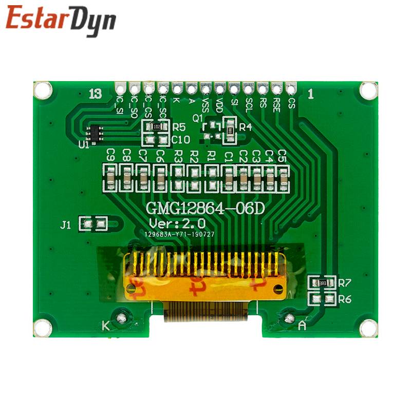 Module LCD COG avec police chinoise, Ã©cran matriciel, interface Ã©ventuelles I, 12864-06D, 12864 n° 2