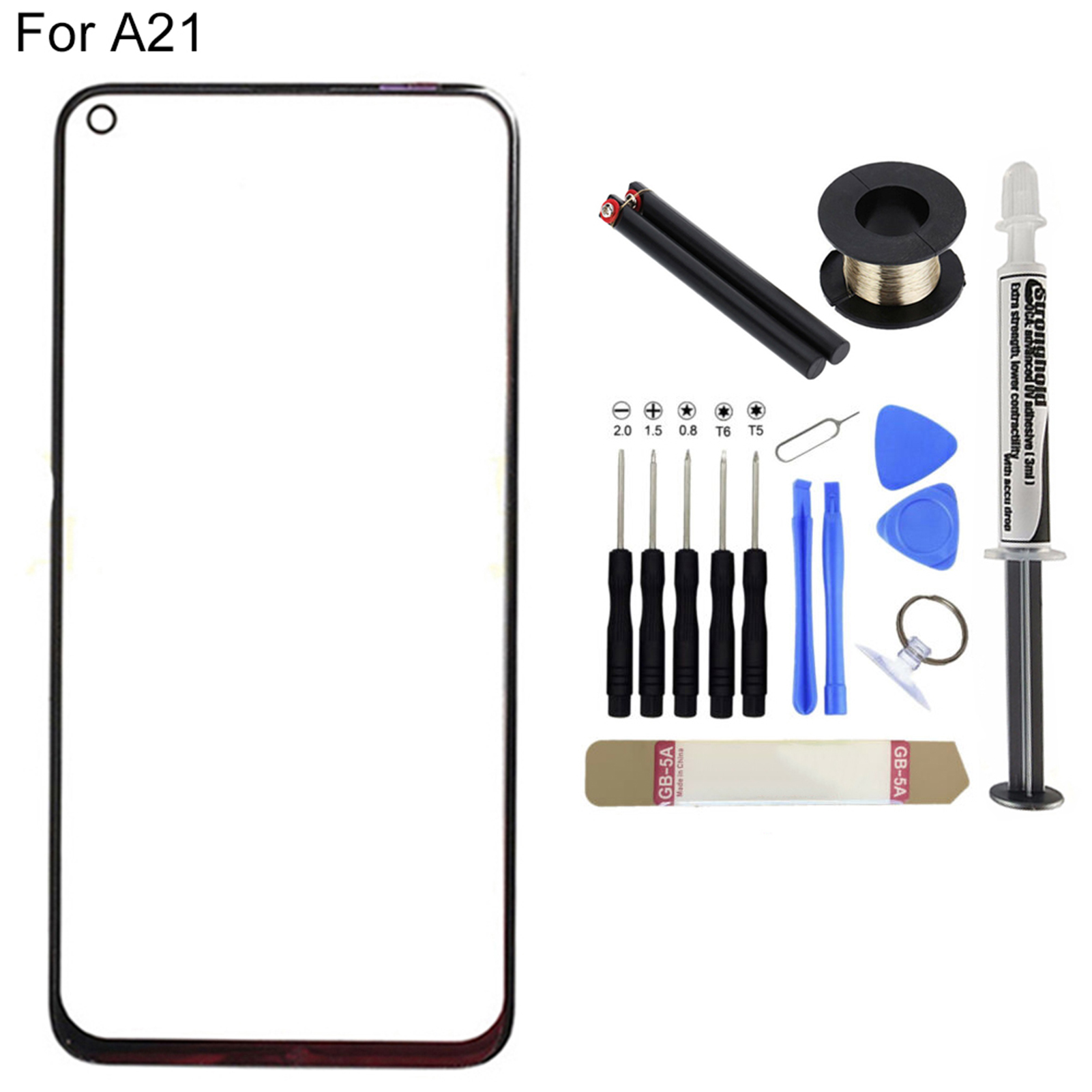 Kit d'outils de remplacement de lentille extÃ©rieure d'Ã©cran, couvercle en verre pour Samsung Galaxy A71 01 A11 A21 A31 A41 A51 n° 6