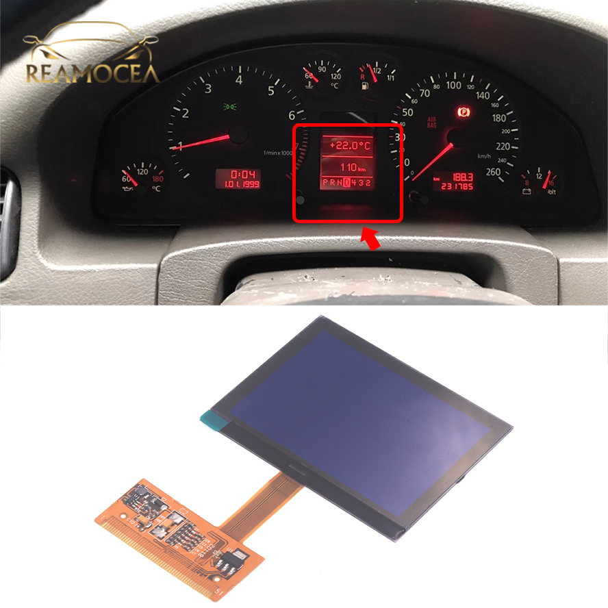 Reamocea-Tableau de bord LCD pour Audi, rÃ©paration et remplacement de l'Ã©cran LCD, VDO, S3, 8L, TT, 8N, horizon, C5, sÃ©rie 4B, Bosch, 8N2920930G n° 1