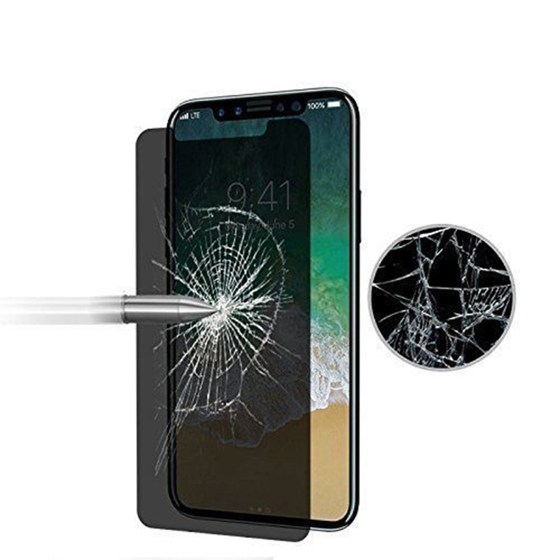 Protecteur d'écran noir anti-espion pour Apple iPhone, verre anti-espion pour Apple iPhone X XS Max 6 6S 7 8 Plus 11Pro 11 12 Pro Max Mini SE 2020 n° 3