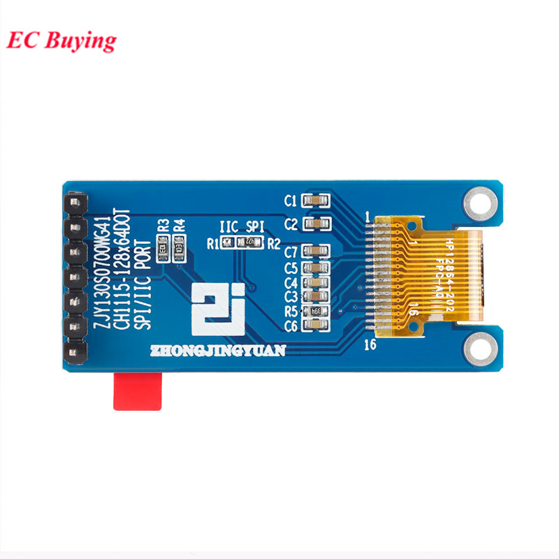 Ã‰cran blanc OLED LCD LED pour Ardu37, technologie IIC, interface Ã©ventuelles I, CH1115, 1.29 pouces, 1.29 pouces, 12864 n° 6