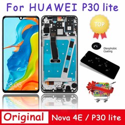 Original pour HUAWEI P30 Lite/Nova 4e MAR-LX1 LX2 AL01 LCD Ã©cran tactile HÃ©bergements eur assemblÃ©e avec cadre piÃ¨ces de rechange