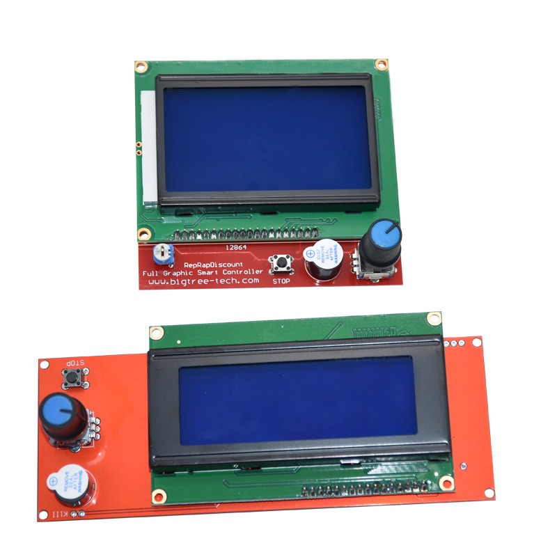 ContrÃ´leur intelligent pour imprimante 3D, rampes 1.4, LCD 12864, panneau de commande LCD, Ã©cran bleu n° 4