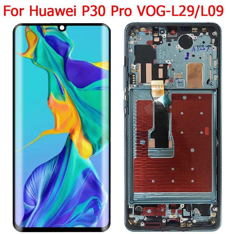 Écran tactile LCD avec châssis, 6.47 pouces, pour Huawei P30 Pro VOG-L09 L04 L29 TL00 n° 1