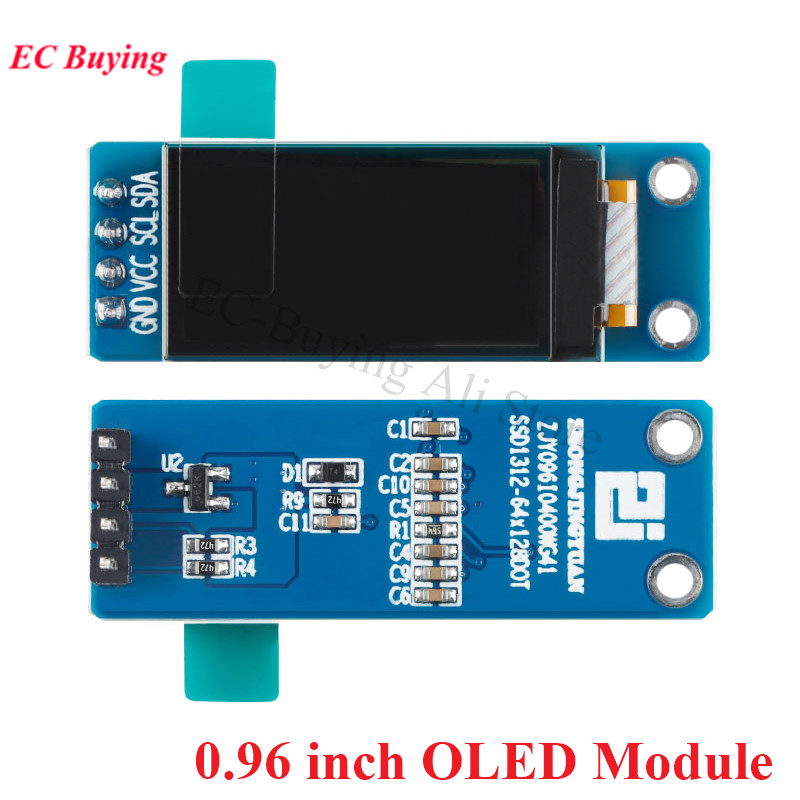 Ã‰cran blanc OLED LCD LED Tech pour Ardu37, interface IIC Ã©ventuelles I, SSD1312, 0.96 pouces, 0.96 pouces, 12864 n° 6