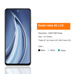 Ensemble Ã©cran tactile LCD avec chÃ¢ssis, 6.67 pouces, pour Xiaomi Redmi Note 9S Note9S Note9 Pro small picture n° 2