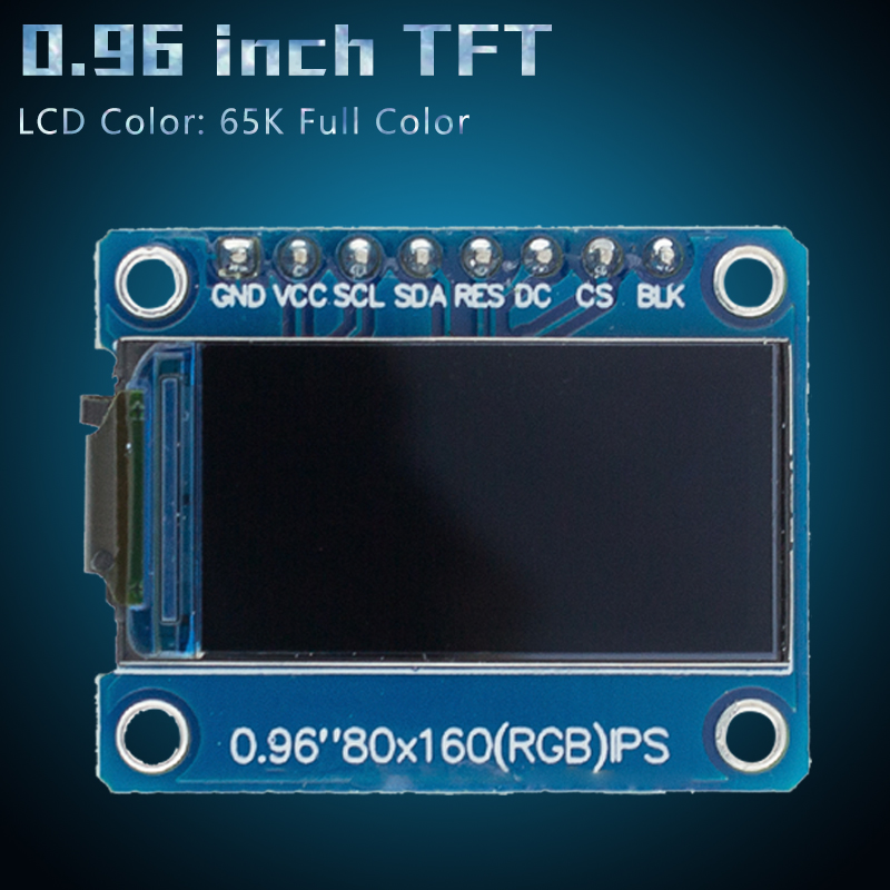 Ã‰cran TFT pour Ardu37, 0.96 / 1.3 pouces, IPS 7P Ã©ventuelles I HD 65K, document complet, technologie LCD ST7735, lecteur IC 80x1.44 (non OLED), 160 pouces n° 6