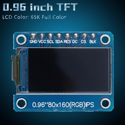 Ã‰cran TFT pour Ardu37, 0.96 / 1.3 pouces, IPS 7P Ã©ventuelles I HD 65K, document complet, technologie LCD ST7735, lecteur IC 80x1.44 (non OLED), 160 pouces small picture n° 6