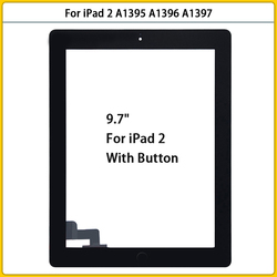 Pour iPad 2 A1395 A1396 A1397 Ã‰cran Tactile Digitizer Capteur Pour iPad 2 Ã‰cran Tactile LCD Avant En Verre ExtÃ©rieur Bouton Remplacer small picture n° 2