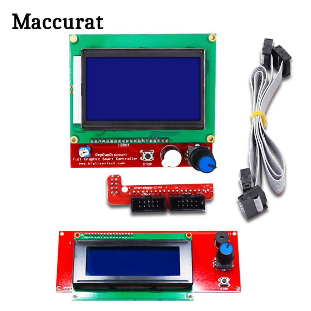 Adaptateur intelligent pour imprimante 3D, contrÃ´leur Reprap, rampes 2004 12864, carte Mega2560, contrÃ´le 2004LCD, Ã©cran LCD 1.4, 1 piÃ¨ce n° 1