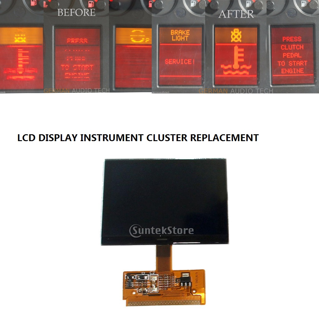 Ã‰cran LCD du cluster VDO FIS, remplacement de l'ancien kit pour VW, Audi Version A3, A4, Horizon n° 1