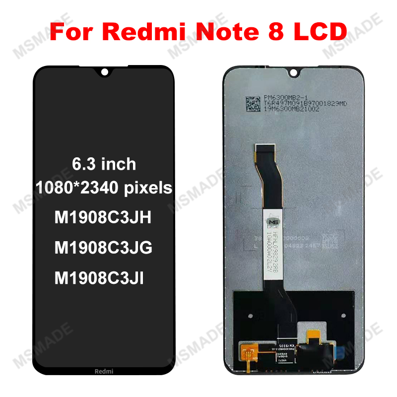 Ã‰cran tactile LCD de remplacement, pour Xiaomi Redmi Note 8 Pro, original n° 2