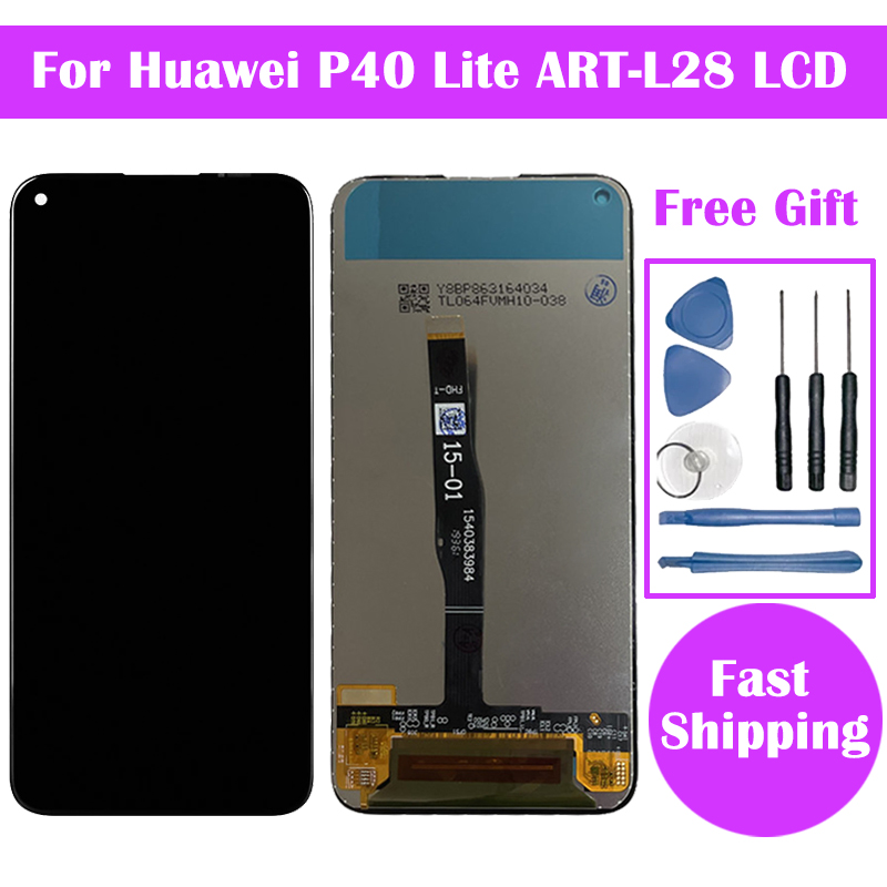 Bloc Ã©cran tactile LCD de remplacement, 6.4 pouces, pour Huawei P40 Lite Nova 6 SE, original n° 1