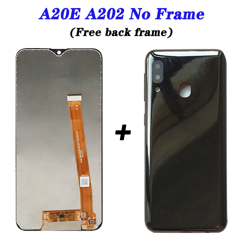 Bloc Ã©cran tactile LCD de remplacement, couverture arriÃ¨re gratuite, pour Samsung Galaxy A20e AAthA202F, original n° 4