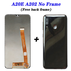 Bloc Ã©cran tactile LCD de remplacement, couverture arriÃ¨re gratuite, pour Samsung Galaxy A20e AAthA202F, original small picture n° 4