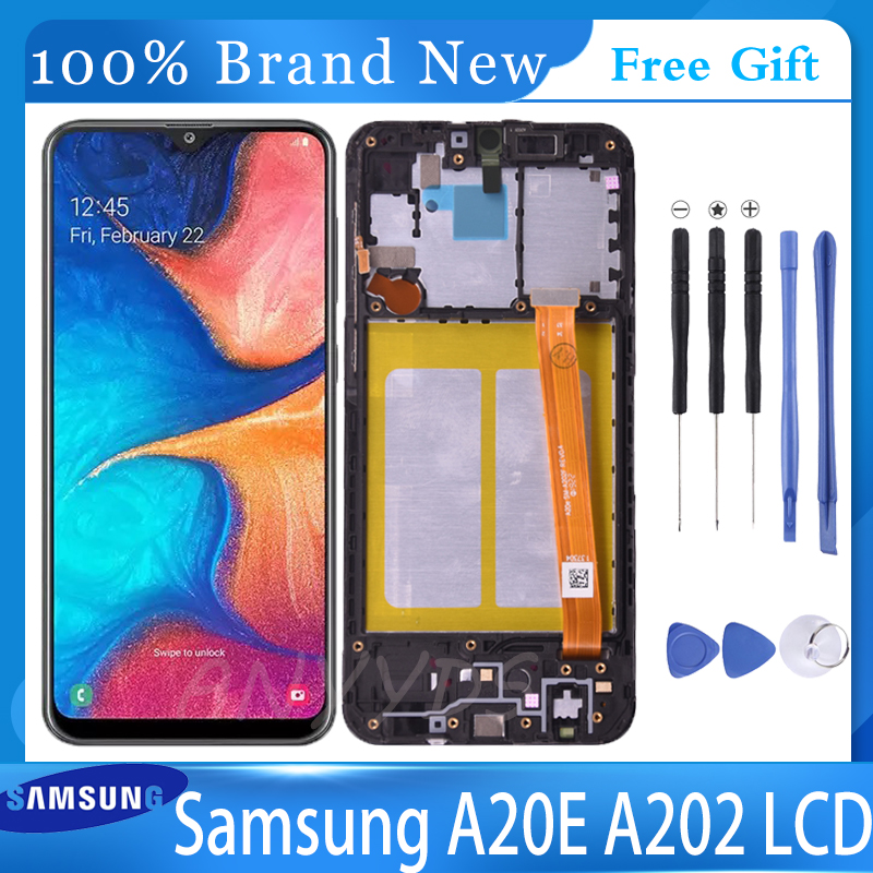 Ensemble Ã©cran tactile LCD avec chÃ¢ssis, Incell, pour Samsung Galaxy A20e AAthA202F A202DS, 5.8 n° 1