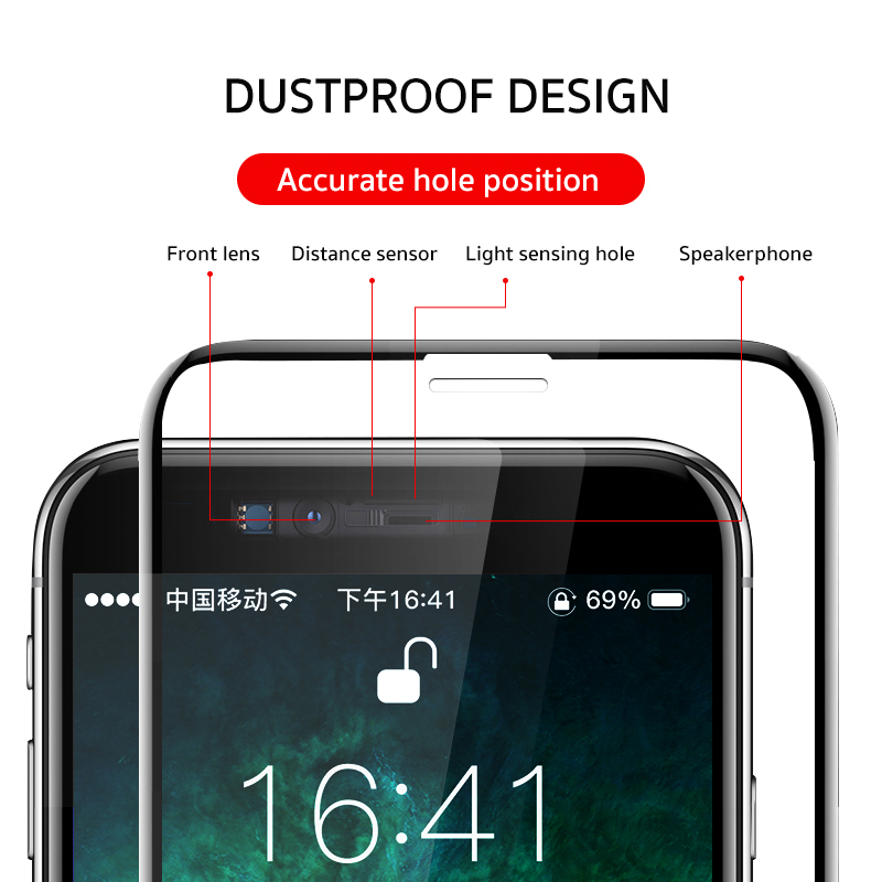 Vothoon Verre TrempÃ© Pour iPhone 6s 7 8 Plus Protecteur D'Ã©cran IncurvÃ© Complet Pour iPhone 8 Plus Protecteur Ã‰cran En Verre n° 2