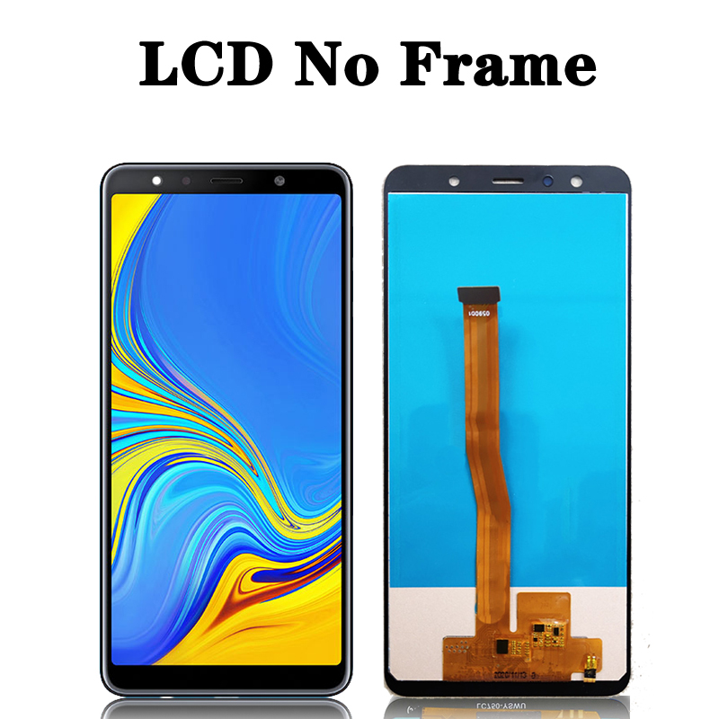 100% Test A750 LCD Pour Samsung Galaxy A7 2018 A750 Affichage Avec Cadre SM-A750F Execute JoyTouch Ã‰cran Digitizer PiÃ¨ces De Rechange n° 4