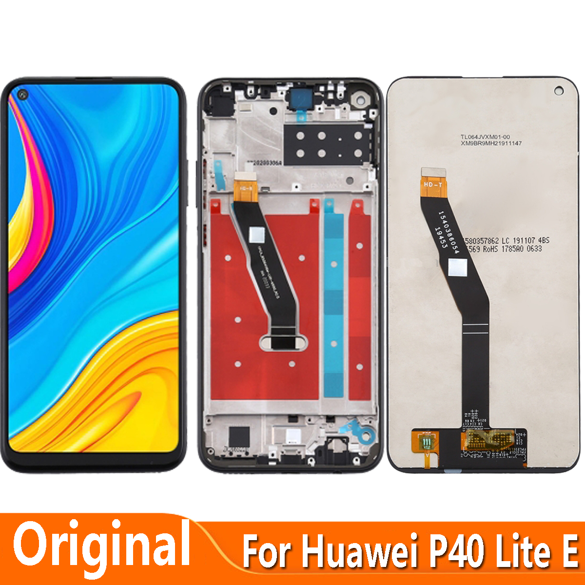 Pour Huawei P40 Lite E ART-L28 ART-L29 ART-L29N Ã‰cran LCD Ã‰cran Tactile Digitizer AssemblÃ©e Pour Huawei P40lite E LCD PiÃ¨ces n° 1