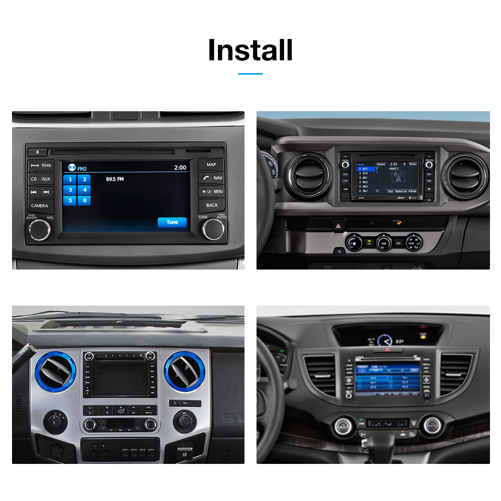 LeeKooLuu-Autoradio Android, Navigation GPS, Wifi, 2 Din, pour Voiture VW /Volkswagen, Faillite A POLO MK5 SHARAN JETTA MK4 CITI CHICO n° 3