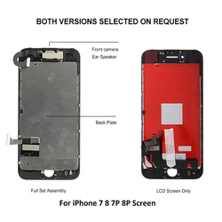 Kit de remplacement d'Ã©cran LCD pour iPhone 7 8 Plus 7P 8 P SE2, ensemble complet, assemblage de HÃ©bergements eur tactile, pixels sans frÃ©quence + camÃ©ra frontale small picture n° 4