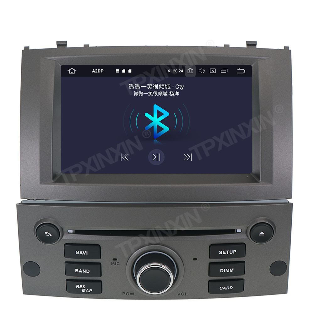 Autoradio PX6 Android 11.0, 4 Go/64 Go, Navigation GPS, Carplay, StÃ©rÃ©o, Enregistreur Cassette, UnitÃ© Sauna, Compatible JBL, pour Voiture KIT 407 (2004-2010) n° 4