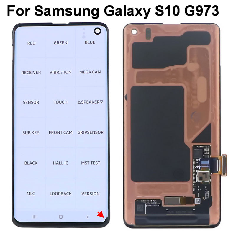 Ã‰cran LCD AMOLED d'origine pour SAMSUNG Galaxy S10, affichage G973 G973F/DS G973U LCD SM-G9730 avec assemblage de HÃ©bergements eur en verre tactile n° 1